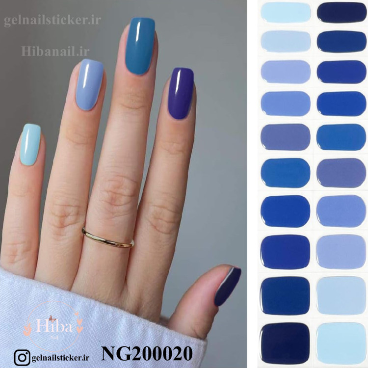استیکر ژله ای کاشت ناخن (نیل رپ)_کد NG200020