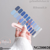 استیکر ژله ای کاشت ناخن (نیل رپ)_کد NG200020