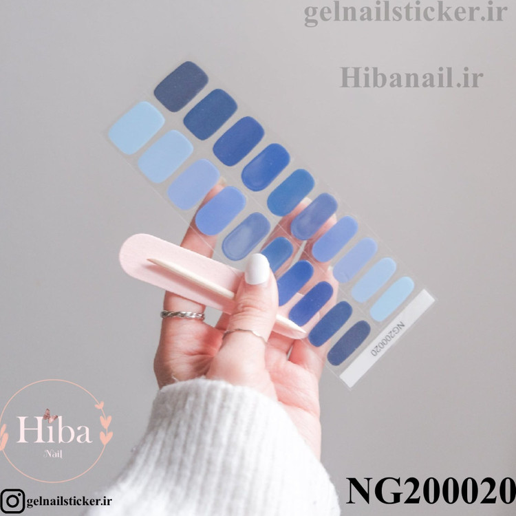 استیکر ژله ای کاشت ناخن (نیل رپ)_کد NG200020