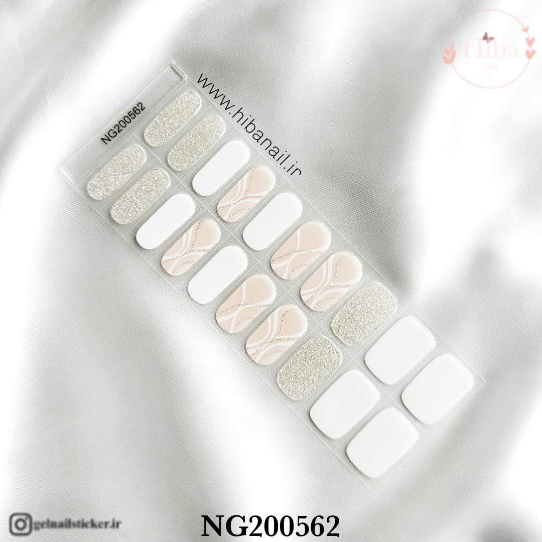 استیکر ژله ای کاشت ناخن (نیل رپ)_کد NG200562