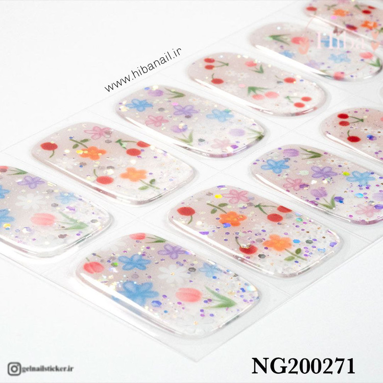 استیکر ژله ای کاشت ناخن (نیل رپ)_کد NG200271