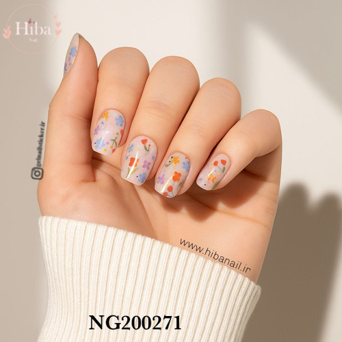 استیکر ژله ای کاشت ناخن (نیل رپ)_کد NG200271