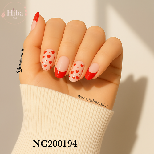 استیکر ژله ای کاشت ناخن (نیل رپ)_کد NG200194