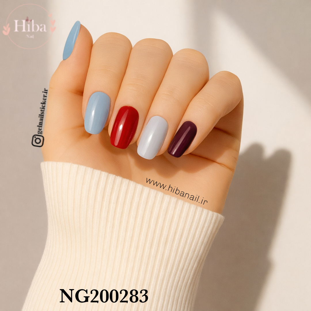 استیکر ژله ای کاشت ناخن (نیل رپ)_کد NG200283