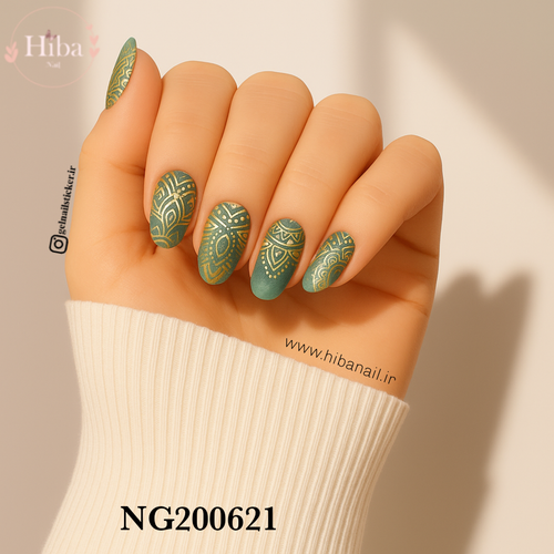 استیکر ژله ای کاشت ناخن (نیل رپ)_کد NG200621