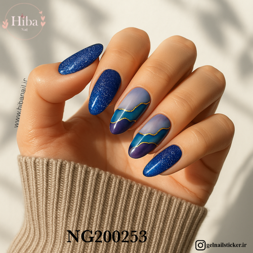 استیکر ژله ای کاشت ناخن (نیل رپ)_کد NG200253