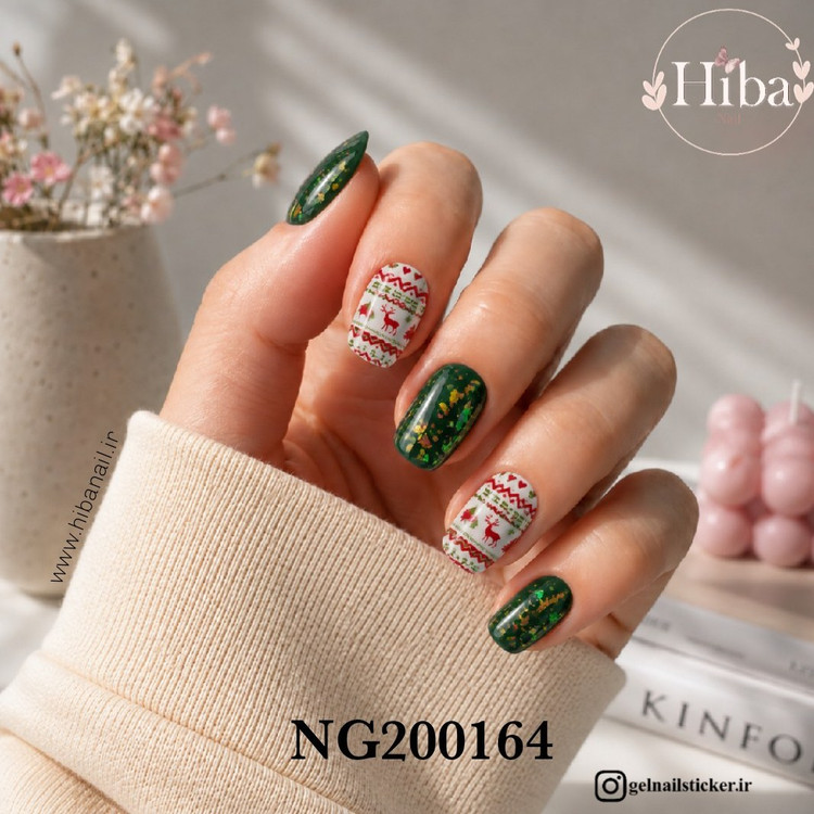 استیکر ژله ای کاشت ناخن (نیل رپ)_کد NG200164