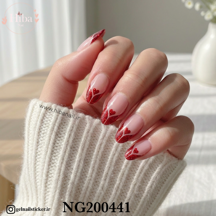 استیکر ژله ای کاشت ناخن (نیل رپ)_کد NG200441