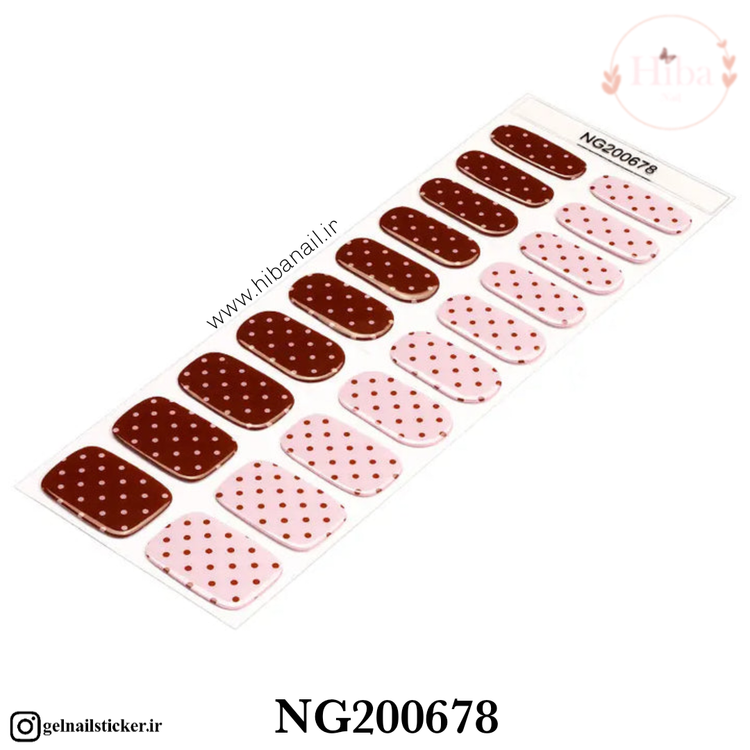 استیکر ژله ای کاشت ناخن (نیل رپ)_کد NG200678