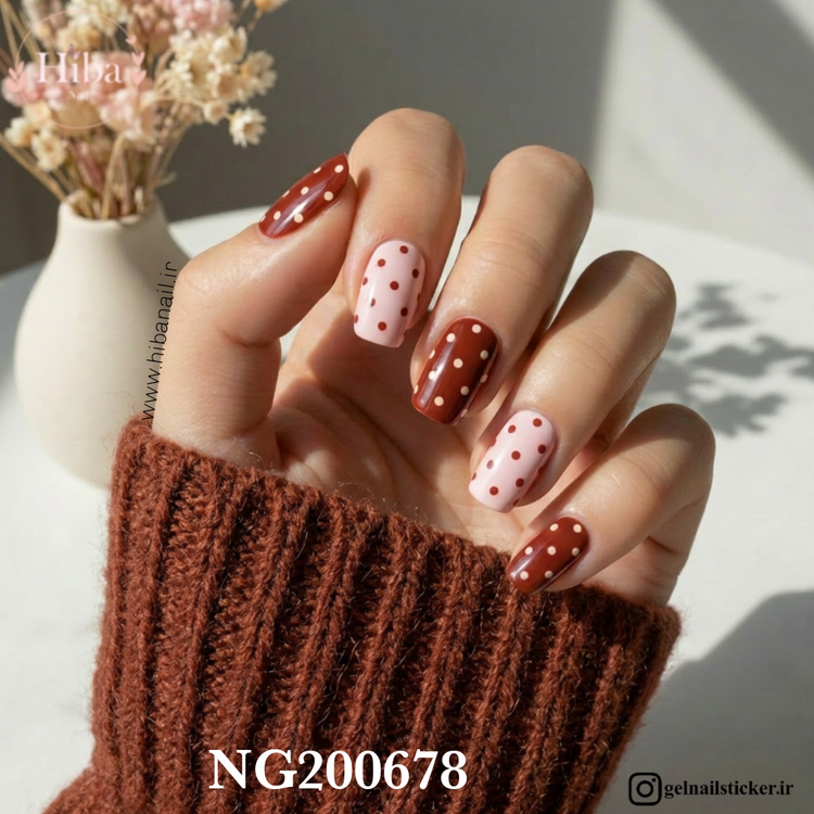 استیکر ژله ای کاشت ناخن (نیل رپ)_کد NG200678