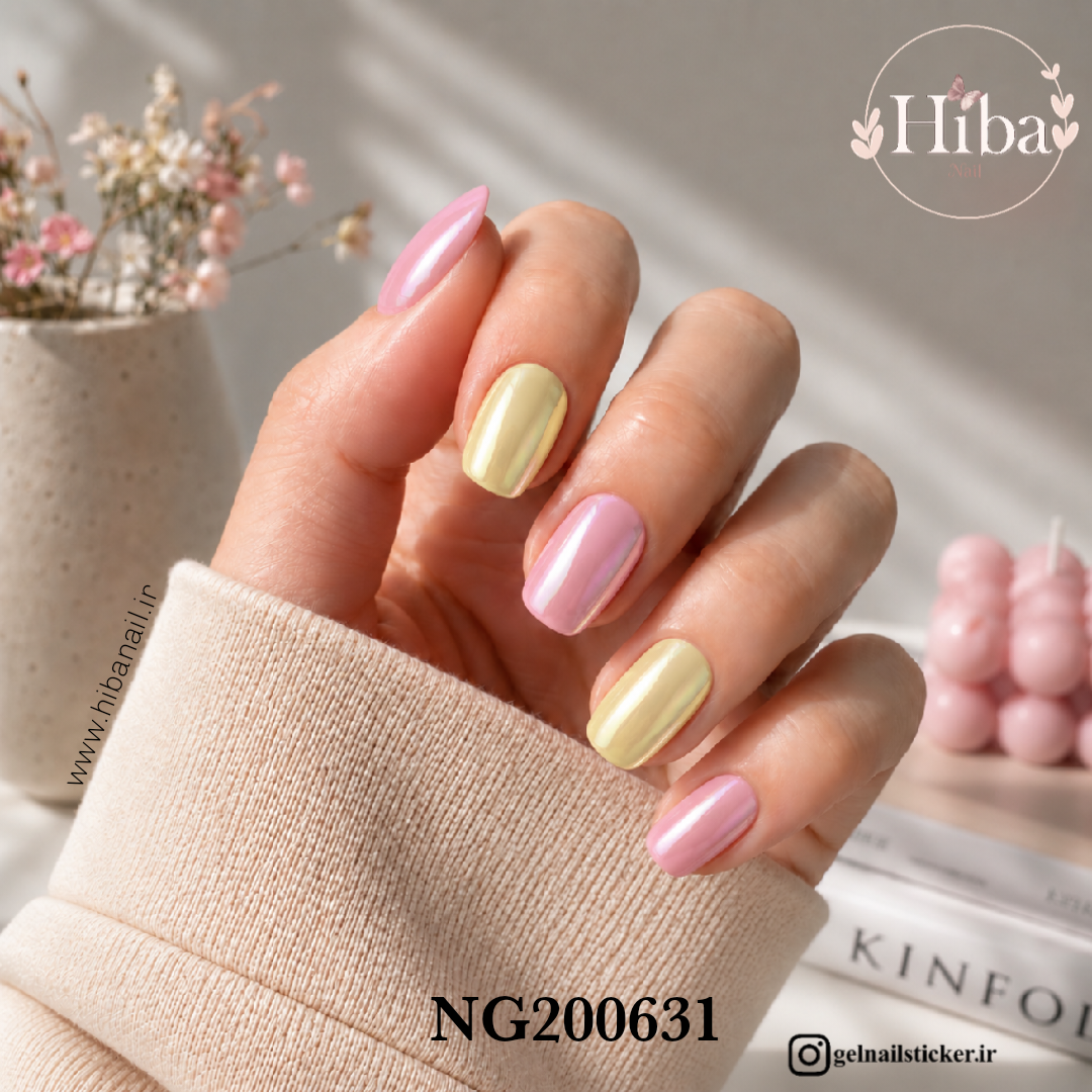 استیکر ژله ای کاشت ناخن (نیل رپ)_کد NG200631