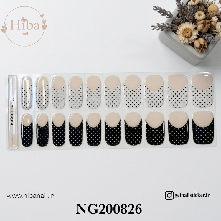 استیکر ژله ای کاشت ناخن (نیل رپ)_کد NG200826
