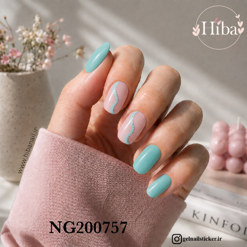 استیکر ژله ای کاشت ناخن (نیل رپ)_کد NG200757