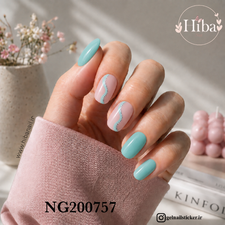 استیکر ژله ای کاشت ناخن (نیل رپ)_کد NG200757