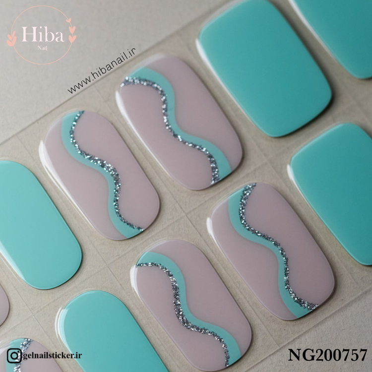 استیکر ژله ای کاشت ناخن (نیل رپ)_کد NG200757
