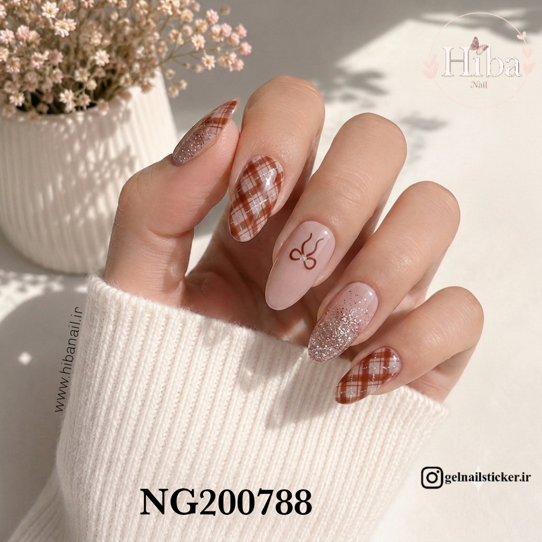 استیکر ژله ای کاشت ناخن (نیل رپ)_کد NG200788