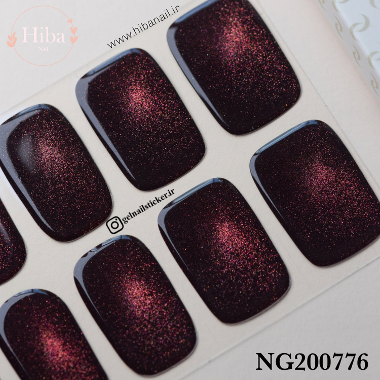 استیکر ژله ای کاشت ناخن (نیل رپ)_کد NG200776