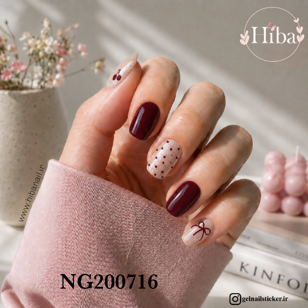 استیکر ژله ای کاشت ناخن (نیل رپ)_کد NG200716