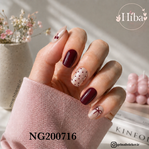استیکر ژله ای کاشت ناخن (نیل رپ)_کد NG200716