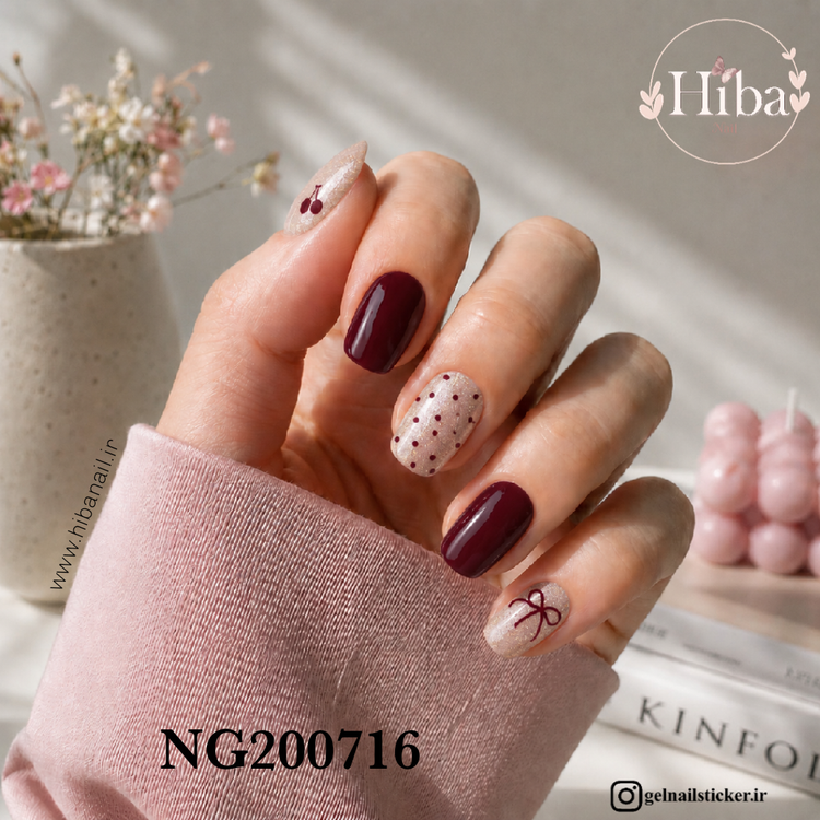استیکر ژله ای کاشت ناخن (نیل رپ)_کد NG200716