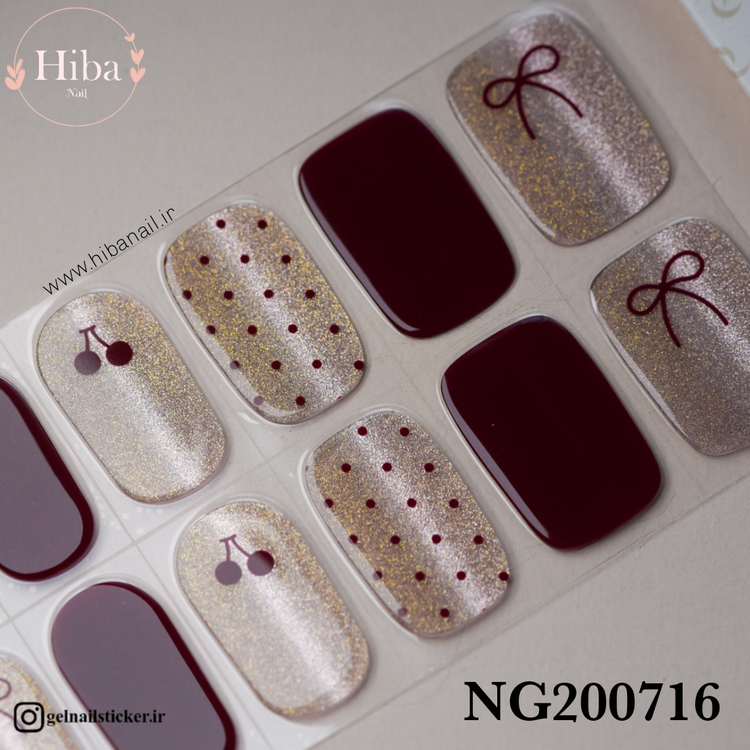 استیکر ژله ای کاشت ناخن (نیل رپ)_کد NG200716