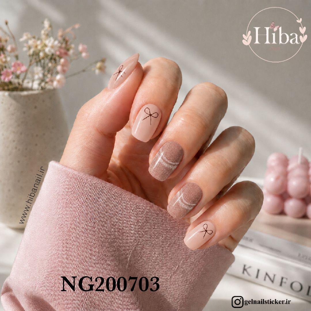 استیکر ژله ای کاشت ناخن (نیل رپ)_کد NG200703