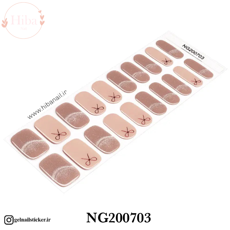 استیکر ژله ای کاشت ناخن (نیل رپ)_کد NG200703