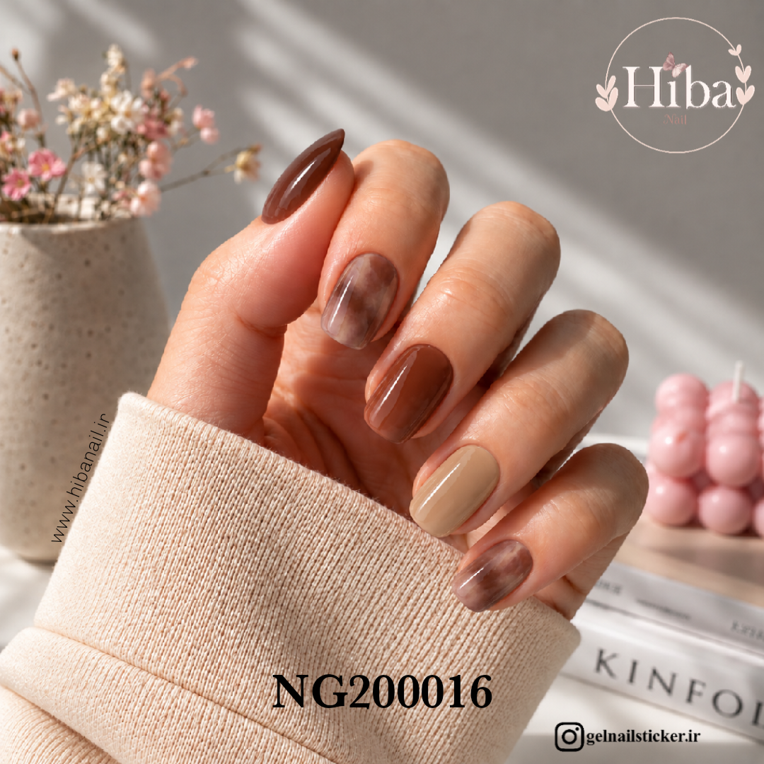استیکر ژله ای کاشت ناخن (نیل رپ)_کد NG200016