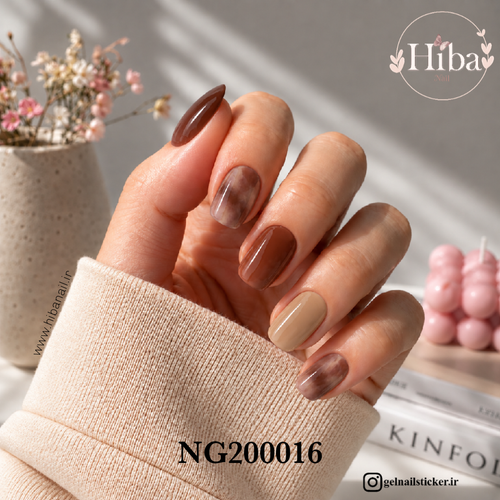 استیکر ژله ای کاشت ناخن (نیل رپ)_کد NG200016