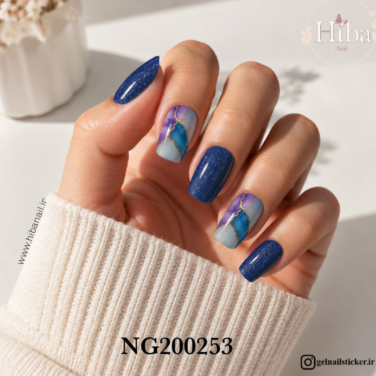 استیکر ژله ای کاشت ناخن (نیل رپ)_کد NG200253